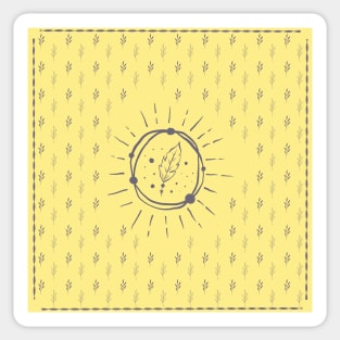 Altar Cloth - Yellow Leaves Sticker